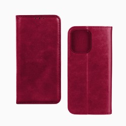 Capa Flip de Couro com Bolso Interno para Apple iPhone 15 Pro Max Vermelho Capa Flip de Couro com Bolso Interno para Apple iPhone 15 Pro Max Vermelho